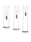 Lampy sufitowe - Wofi Oświetlenie JETTE Lampa wisząca LED Nikiel matowy, 6-punktowe 7263.06.54.6000 - miniaturka - grafika 1