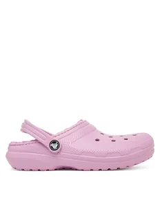 Crocs Klapki Classic Lined Clog 207010 Niebieski - Buty dla chłopców - miniaturka - grafika 1