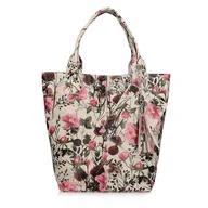 Torebki damskie - Shopperka z motywem kwiatowym Toscanio 1101 - miniaturka - grafika 1