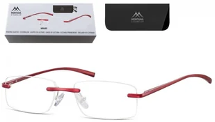 Patentki Bezramkowe Asferyczne Okulary aluminiowe do Czytania Montana MR68D moc: +3 - Okulary korekcyjne, oprawki, szkła - miniaturka - grafika 1
