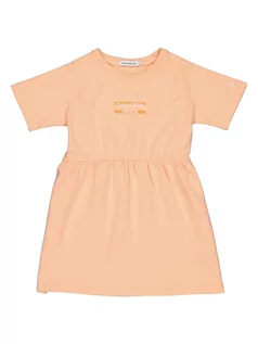 Sukienki - Calvin Klein Sukienka w kolorze pomarańczowym - grafika 1