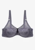 Biustonosze - Granatowo-Szary Biustonosz na Regulowanych Ramiączkach na Haftki Nosofia - Born2be - miniaturka - grafika 1