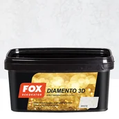 Farby wewnętrzne - Fox Farba dekoracyjna Diamento 3D White 1 l - miniaturka - grafika 1