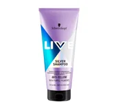Szampony do włosów - Schwarzkopf Live Silver Shampoo 200 ml Szampon srebrny do włosów blond,rozjaśnionych i siwych LETNIA WYPRZEDAŻ DO 80% - miniaturka - grafika 1