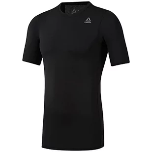 Reebok Męski T-shirt Wor Sl Ss Sld Comp XS czarny - Koszulki męskie - miniaturka - grafika 1