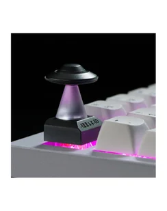 Keychron UFO Aluminum Alloy Artisan Keycap, Keycap Kolor: CZARNY/silver - Klawiatury - miniaturka - grafika 1