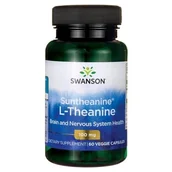 Suplementy naturalne - SWANSON Suntheanine L-Theanine 100mg 60vegcaps - miniaturka - grafika 1