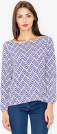 Bluzki damskie - Elegancka bluzka damska - Bluzka damska M520 Wielokolorowy XL - miniaturka - grafika 1