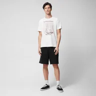 Spodnie sportowe męskie - Męskie spodenki dresowe Outhorn OTHWSS24TSHOM389 - czarne - miniaturka - grafika 1