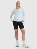 Spodenki damskie - 4F Legginsy kolarki do biegania szybkoschnące damskie - czarne L - miniaturka - grafika 1