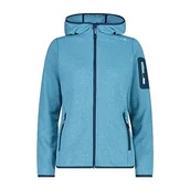 Kurtki damskie - CMP damska kurtka Knit-Tech ze stałym kapturem, Jade-Anice-Majolica, 40 - miniaturka - grafika 1