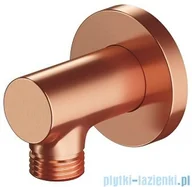 Baterie umywalkowe - Omnires przyłącze kątowe mosiężne miedź szczotkowana S008CPB - miniaturka - grafika 1