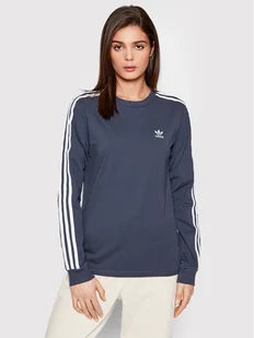 Adidas Bluzka adicolor Classics HE6877 Niebieski Regular Fit - Bluzki damskie - miniaturka - grafika 1