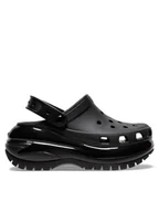 Klapki i japonki damskie - Crocs Klapki Classic Mega Crush Clog 207988 Czarny - miniaturka - grafika 1