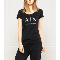 Koszulki i topy damskie - Armani Exchange T-shirt | Regular Fit - miniaturka - grafika 1