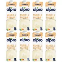 Alpro Napój Sojowy o smaku waniliowym z wapniem i witaminami Zgrzewka 8 x 1 l - Napoje roślinne - miniaturka - grafika 1