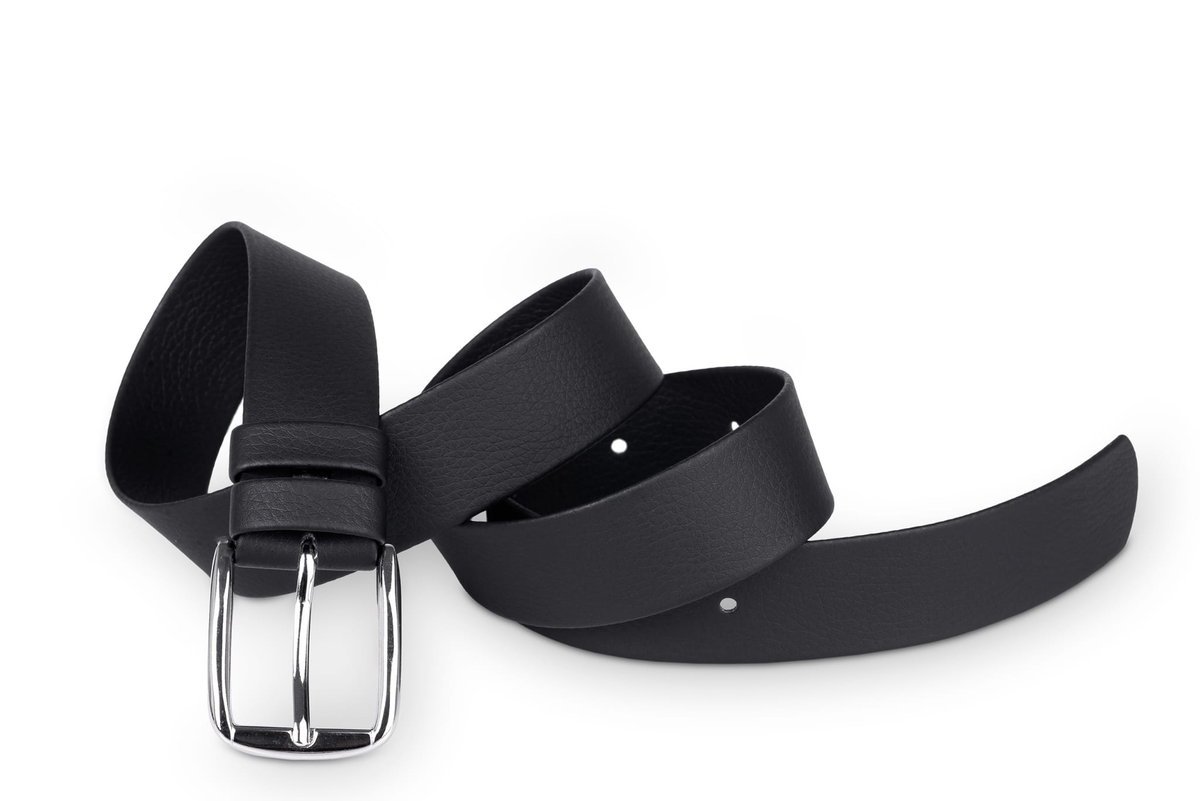 Pasek damski klasyczny czarny eko 3 cm