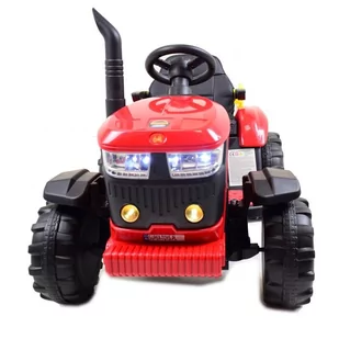 Mega Traktor Na Akumulator Z Przyczepą Czerwony /hl3388 - Pojazdy elektryczne dla dzieci - miniaturka - grafika 5