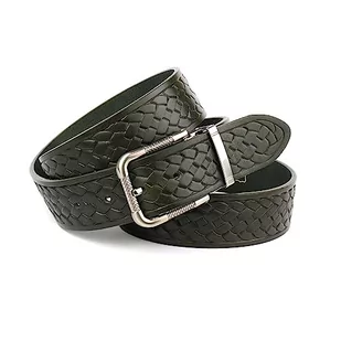 Anthoni Crown Unisex pasek damski, ciemnozielony, 115, ciemnozielony, 115 - Paski - miniaturka - grafika 1