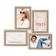 Ramki na zdjęcia - Galeria na 4 zdjęcia 13x18 White-Natural Multifoto - miniaturka - grafika 1
