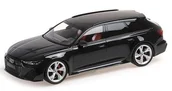Samochody i pojazdy dla dzieci - Minichamps Audi Rs 6 Avant 2019 Black Metallic 1:18 155018014 - miniaturka - grafika 1