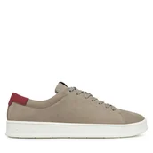 Sneakersy męskie - Sneakersy Calvin Klein Low Top Lace Up Nu HM0HM01758 Szary - miniaturka - grafika 1