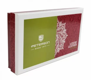 Portfel Damski Skóra Licowa Lakierowana PETERSON Duży Z Suwakiem Piórnik Z Zapięciem BC 603 RFID 16,5 x 10,5 x 3 [cm] - Portfele - miniaturka - grafika 13