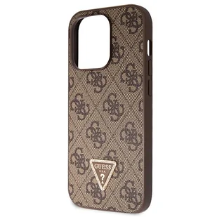 Guess GUHCP14XP4TDSCPW iPhone 14 Pro Max 6.7" brązowy/brown hardcase Crossbody 4G Metal Logo - Etui i futerały do telefonów - miniaturka - grafika 6