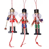 Ozdoby bożonarodzeniowe - Drewniany dziadek do orzechów figurka żołnierzyk - miniaturka - grafika 1