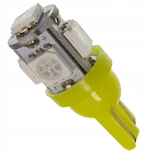 Dioda W5W T10 pomarańczowa 12V Pozycyjna LED 5xSMD - Żarówki samochodowe - miniaturka - grafika 1