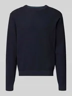 Swetry męskie - Sweter z dzianiny o kroju regular fit z czystej bawełny - miniaturka - grafika 1