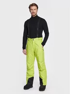 Spodnie narciarskie - 4F Spodnie narciarskie H4Z22-SPMN001 Zielony Regular Fit - miniaturka - grafika 1