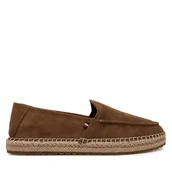 Espadryle męskie - Espadryle Tommy Hilfiger Hilfiger Flex Espa Suede Loafer FM0FM05392 Brązowy - miniaturka - grafika 1