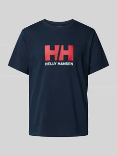 T-shirt z nadrukiem z logo - Koszulki męskie - miniaturka - grafika 1