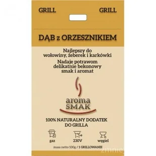 Granulat Dąb z Orzesznikiem_AROMA SMAK - Akcesoria do grilla - miniaturka - grafika 1