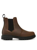 Botki męskie - Guess Sztyblety Sidney Beatles FMFSBE LEA15 Brązowy - miniaturka - grafika 1