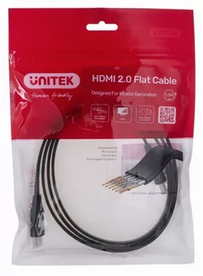 UNITEK KABEL HDMI 2.0 4K60HZ, PŁASKI, 1,5M - Kable - miniaturka - grafika 1