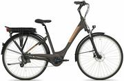 Rowery elektryczne - Miejski e-rower Rock Machine CityRide e300 b mata brown - miniaturka - grafika 1