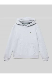 Bluza z kapturem o luźnym kroju z mieszanki bawełny - Lacoste - Bluzy damskie - miniaturka - grafika 1