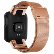 Akcesoria do pulsometrów i zegarków sportowych - Pasek Opaska Metalowa Do Xiaomi Mi Watch Lite (Różowo-Złoty) - miniaturka - grafika 1