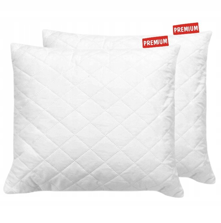 KOMPLET PODUSZEK 40x40 BIAŁE DO SPANIA MEDIC LINE ANTYALERGICZNE PIKOWANE
