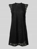 Sukienki - Sukienka z koronki o kroju regular fit z falistym brzegiem model ‘OLLINE’ - miniaturka - grafika 1