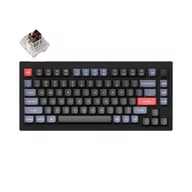 Klawiatury - Keychron V1 Carbon Black Keychron K Pro Brown Fully Assembled Knob V1-D3 czarna - miniaturka - grafika 1