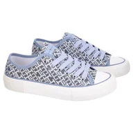 Sneakersy damskie - Sneakersy damskie Tommy Hilfiger T3A9-32675-0034 806 denim 35 - miniaturka - grafika 1
