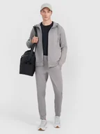 Spodnie sportowe męskie - 4F Spodnie treningowe szybkoschnące męskie - szare XXL - miniaturka - grafika 1