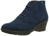 Kozaki damskie - Softline 25163 damskie kozaki z krótką cholewką, niebieski - niebieski granatowy 805-42 EU X-Weit - miniaturka - grafika 1