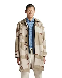 Kurtki męskie - G-STAR RAW Męska kurtka trencz Camo, Wielokolorowy (Dk Brick Desert Camo D23216-d326-d935), XL - grafika 1