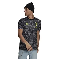 Koszulki męskie - adidas koszulka męska juve preshi, szary/karbonowy/czarny, XL - miniaturka - grafika 1