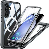 Etui i futerały do telefonów - Etui pancerne Supero 360 MagSafe do Samsung Galaxy S24, czarne - miniaturka - grafika 1