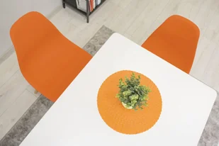 SK Krzesło OSAKA pomarańcz / nogi naturalne x 4 emix - Krzesła - miniaturka - grafika 9
